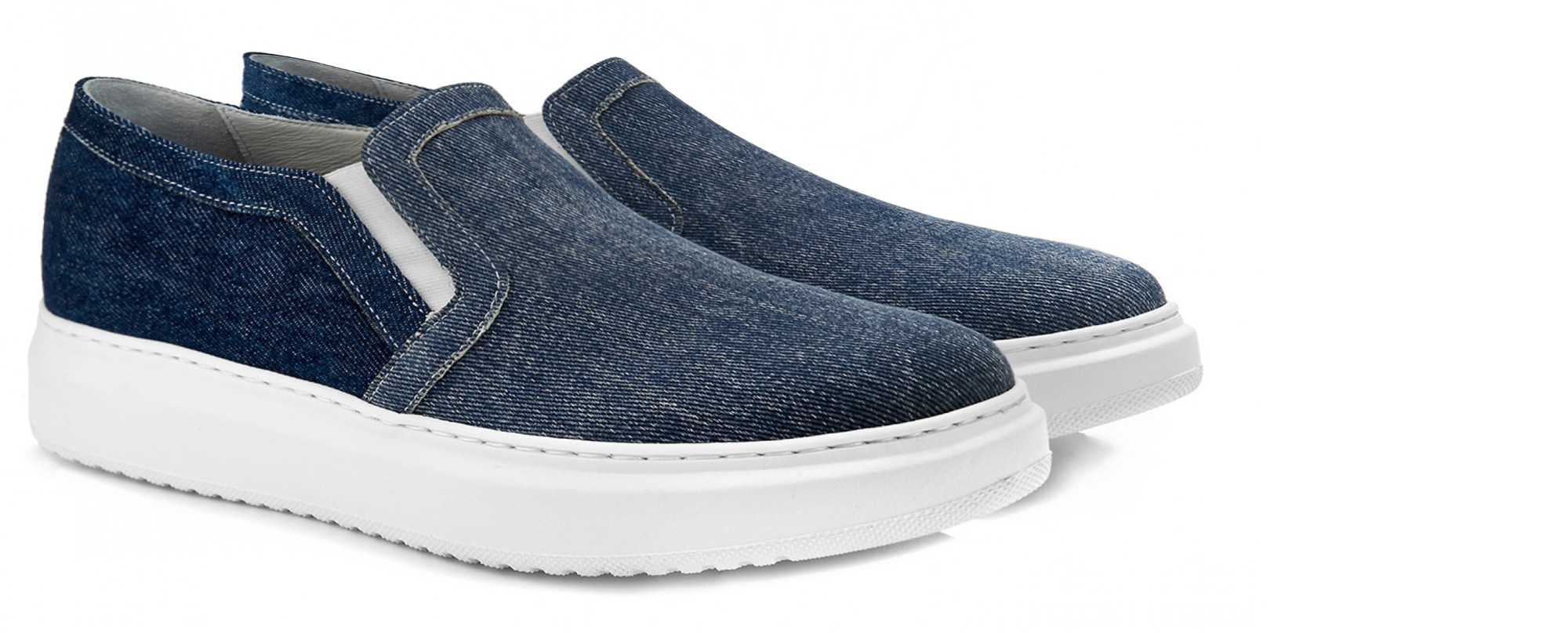 Alassio Slip Ons rehaussants en Tissu jusqu a 6 cm en plus