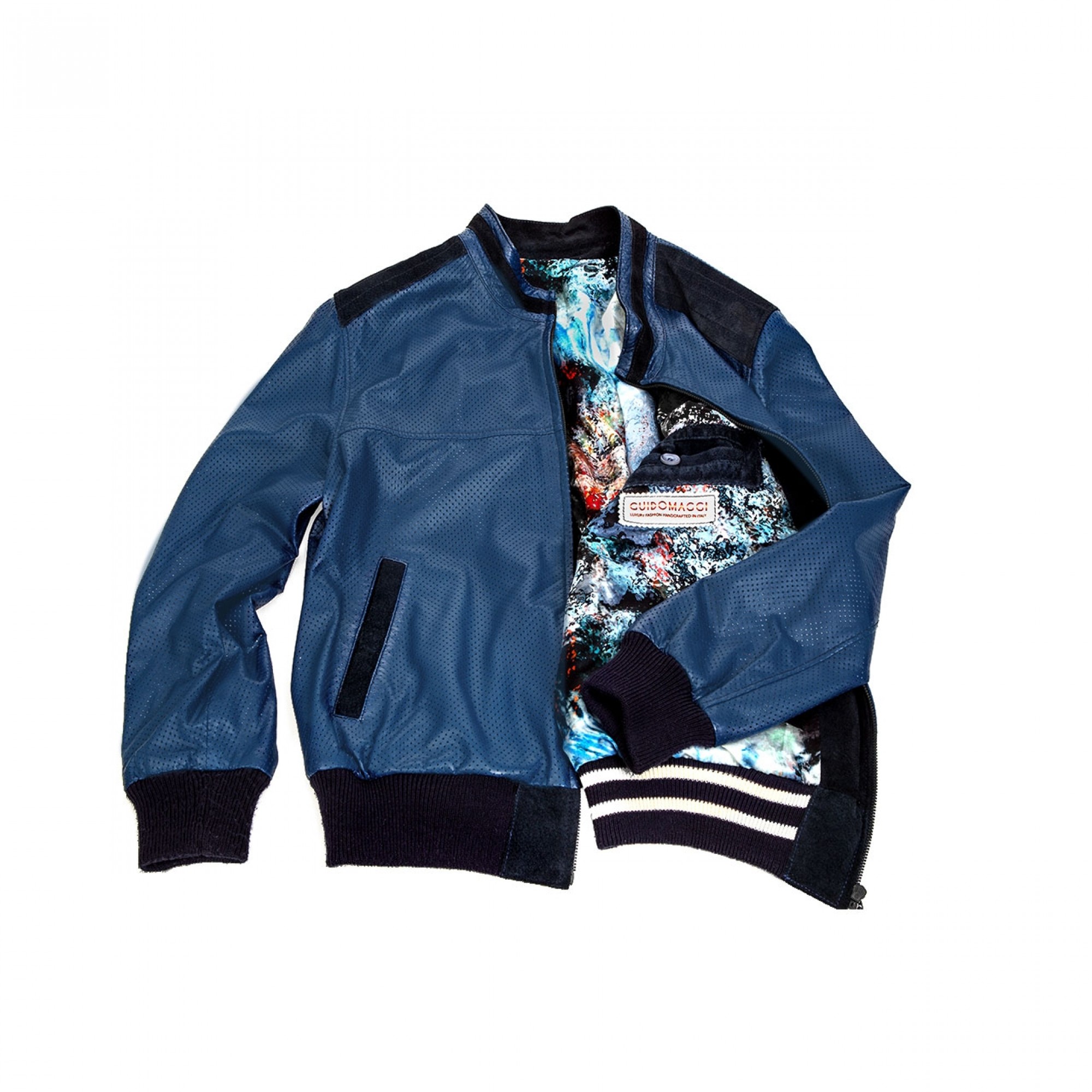 Veste en cuir Guidomaggi