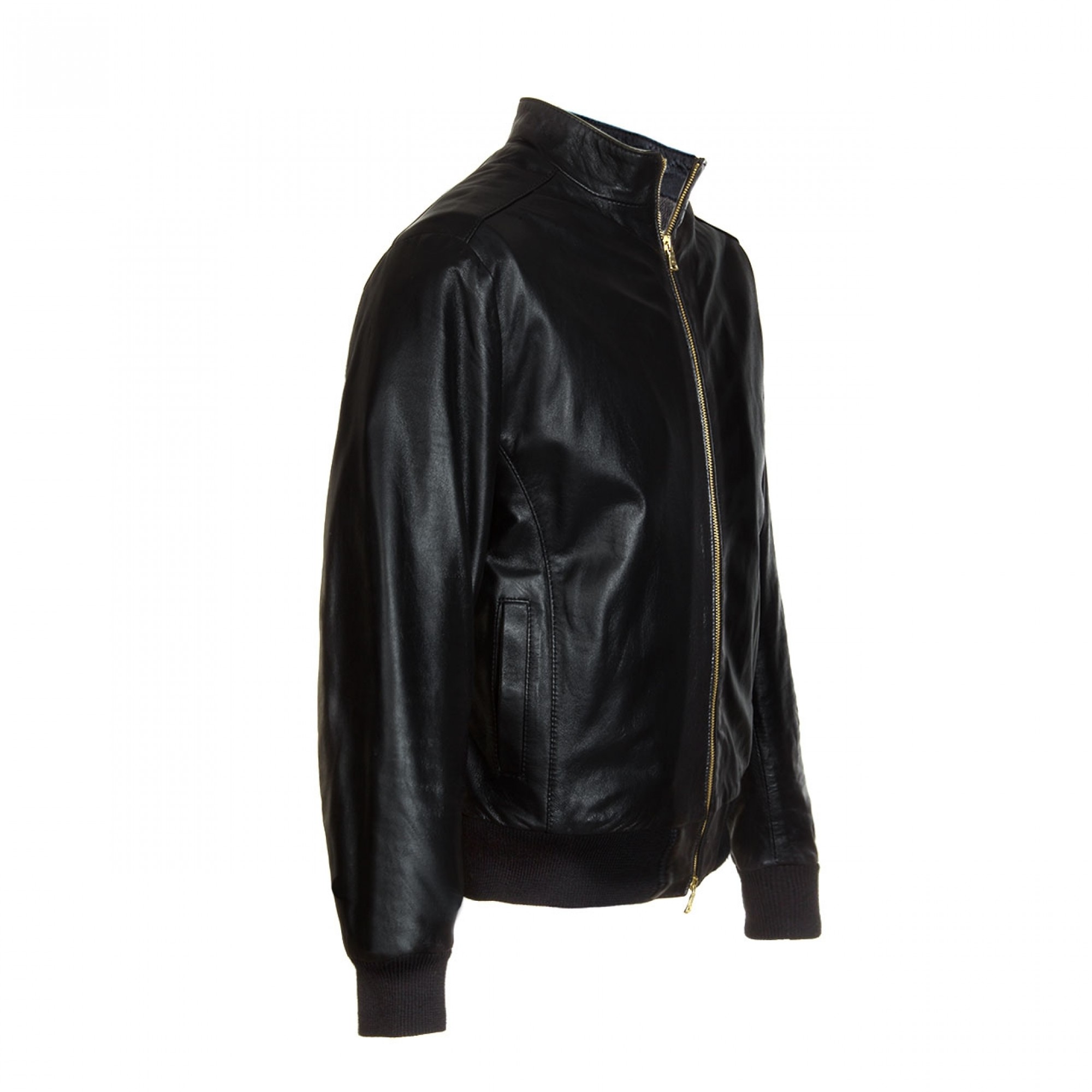 Veste en cuir Guidomaggi