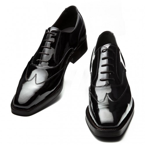 Perugia - Classiques chaussures rehaussantes en Cuir de 6 cm à 8 cm en plus