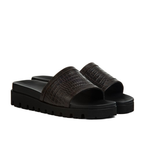 Idra - Sandales réhaussantes en Cuir jusqu'à 6 cm en plus