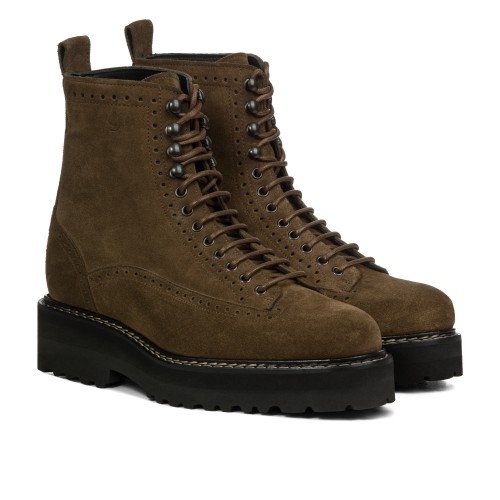 Castelletto - Bottes Rehaussantes en Cuir Daim de 10 cm à 15 cm en plus