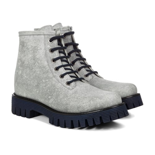 Flagstaff - Bottes Rehaussantes en Cuir Ciré de 6 cm à 10 cm en plus