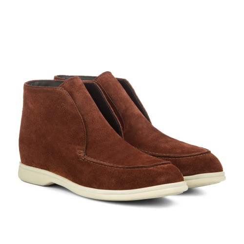 Careno - Bottines Rehaussantes en Cuir Daim de 6 cm à 8 cm en plus