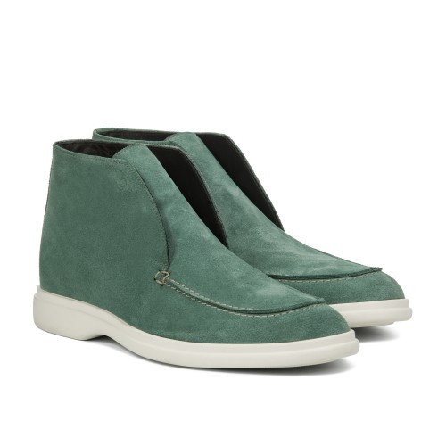 Vassena - Bottines Rehaussantes en Cuir Daim de 6 cm à 8 cm en plus