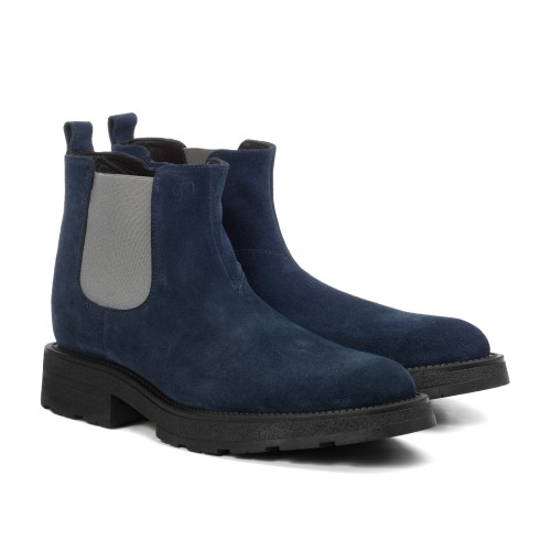 Cornwall - Chelsea Boots Rehaussantes en Cuir Daim de 6 cm à 10 cm en plus