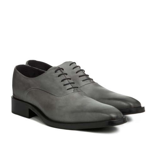 Devon - Chaussures Classiques Rehaussantes en Cuir Tamponné à la main de 6 cm à 8 cm en plus