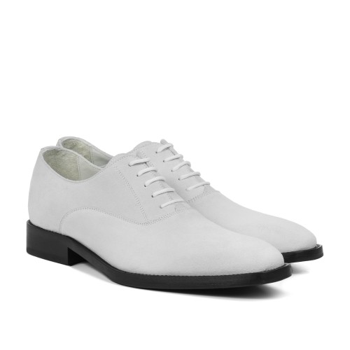 Dinan - Chaussures Classiques Rehaussantes en Cuir Daim de 6 cm à 8 cm en plus