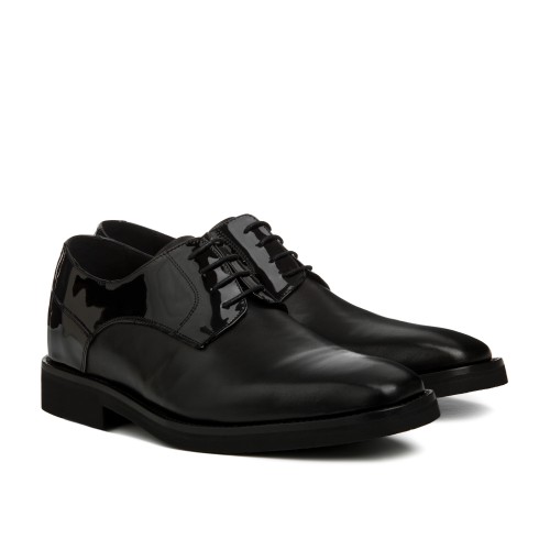 Anghiari - Classiques chaussures rehaussantes en Cuir Brossé de 6 cm à 8 cm en plus