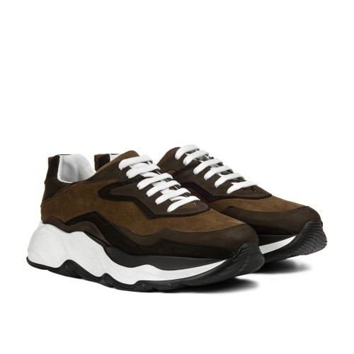 Sabaudia - Baskets Rehaussantes en Mélange de cuirs de 6 cm à 11 cm en plus