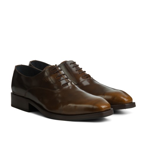 La Thuile - Chaussures Classiques Rehaussantes en Cuir Brossé de 6 cm à 8 cm en plus