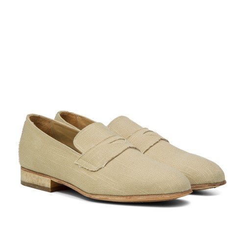 Vegan - Mocassins rehaussants en Tissu jusqu'à 6 cm en plus