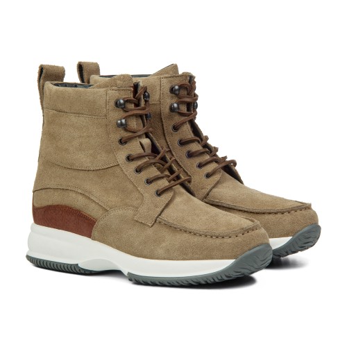 Minsk - Baskets rehaussantes en Cuir Pleine Fleur de 6 cm à 10 cm en plus