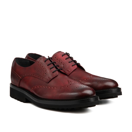 Colorado - Classiques chaussures rehaussantes en Cuir Pleine Fleur de 6 cm à 8 cm en plus
