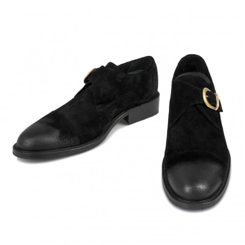 Saronno - Classiques chaussures rehaussantes en Cuir de 6 cm à 8 cm en plus
