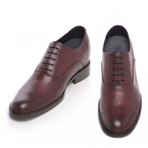 Taranto - Classiques chaussures rehaussantes en Cuir de 6 cm à 8 cm en plus