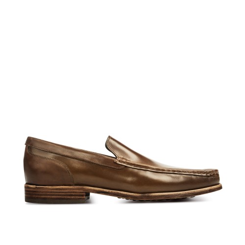 Alicante - Mocassins rehaussants en Cuir Shell Cordovan jusqu'à 6 cm en plus