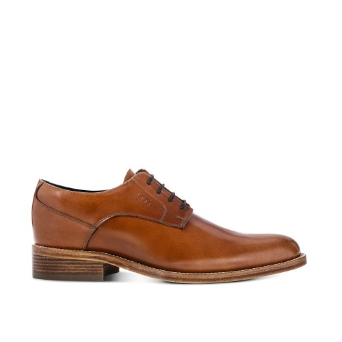 ANGLET - Classiques chaussures rehaussantes en Cuir Shell Cordovan de 6 cm à 8 cm en plus