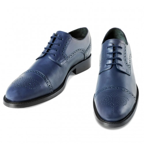 Navigli - Classiques chaussures rehaussantes en Cuir de 6 cm à 8 cm en plus