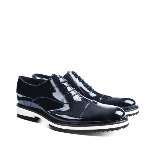 Rapallo - Classiques chaussures rehaussantes en Cuir Vernis de 6 cm à 8 cm en plus