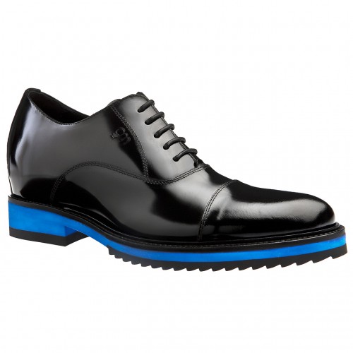 Paris - Classiques chaussures rehaussantes en Cuir Pleine Fleur de 6 cm à 8 cm en plus