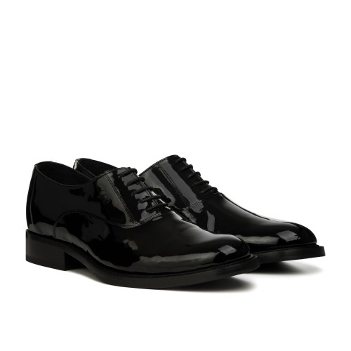 Positano - Classiques chaussures rehaussantes en Cuir Vernis de 6 cm à 8 cm en plus
