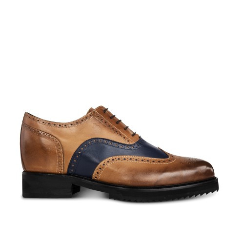 GIACARTA - Classiques chaussures rehaussantes en Cuir de 10 cm à 15 cm en plus